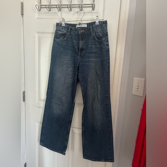 Bershka Dark Blue Denim Jeans - Picture 1 of 3
